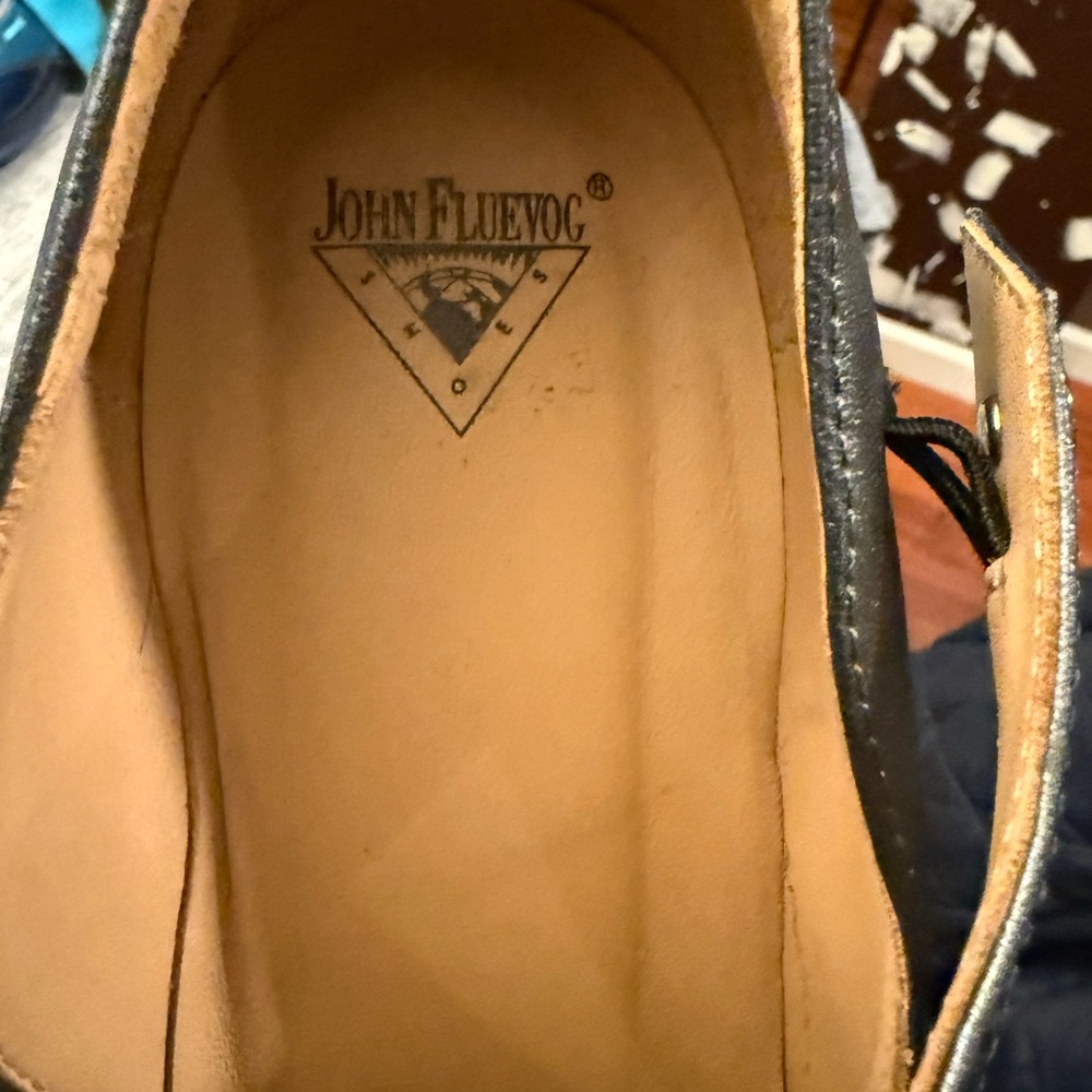 John Fluevog Black Curved Heel Shoes - Picture 7 of 7